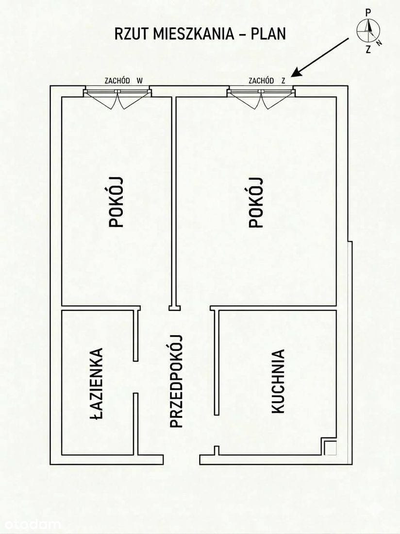 Mieszkanie 2 pokojowe na Sprzedaż