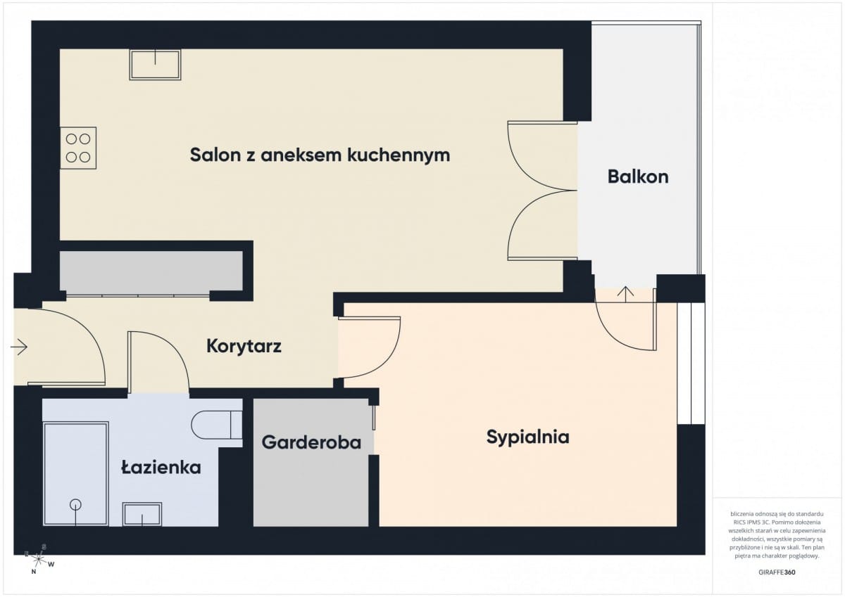 Mieszkanie 2 pokojowe na Sprzedaż