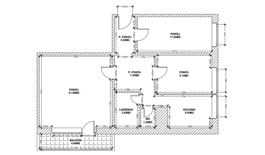 Mieszkanie 3 pokojowe na Sprzedaż