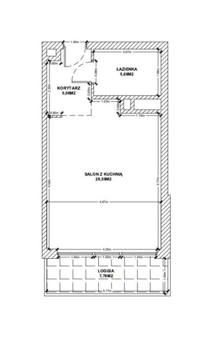 Mieszkanie 1 pokojowe na Sprzedaż