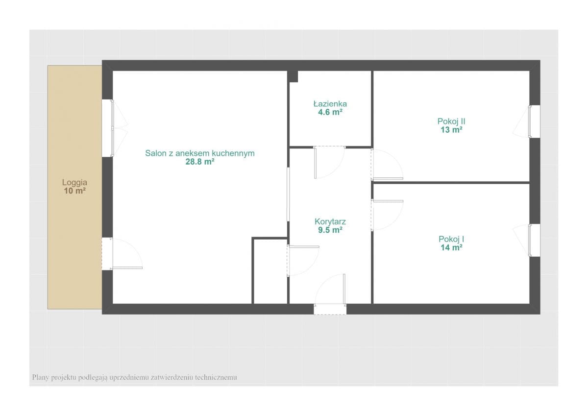 Mieszkanie 3 pokojowe na Sprzedaż