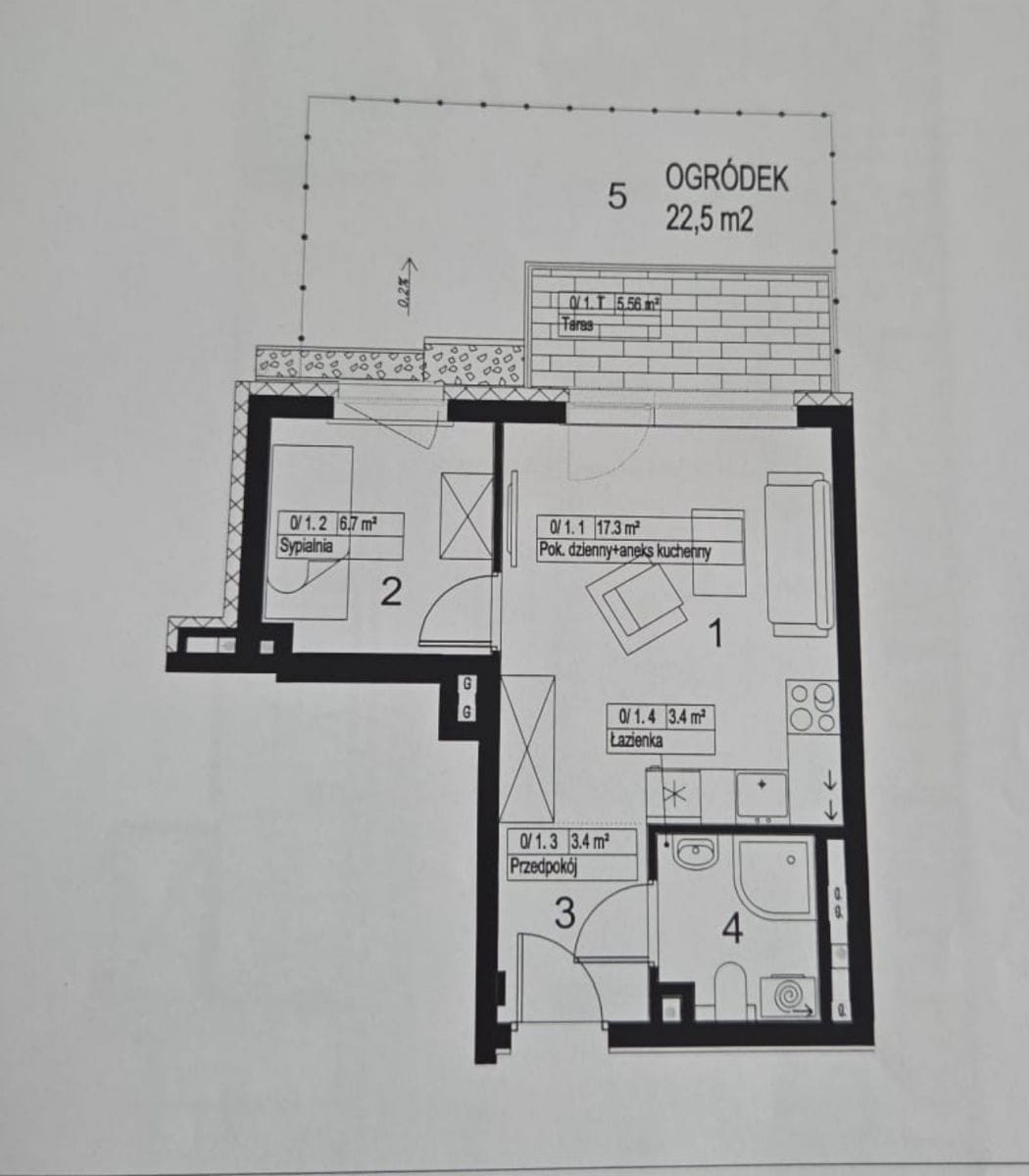 Mieszkanie 2 pokojowe na Sprzedaż