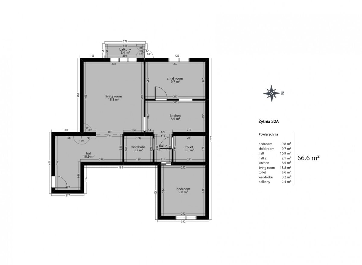 Mieszkanie 3 pokojowe na Wynajem