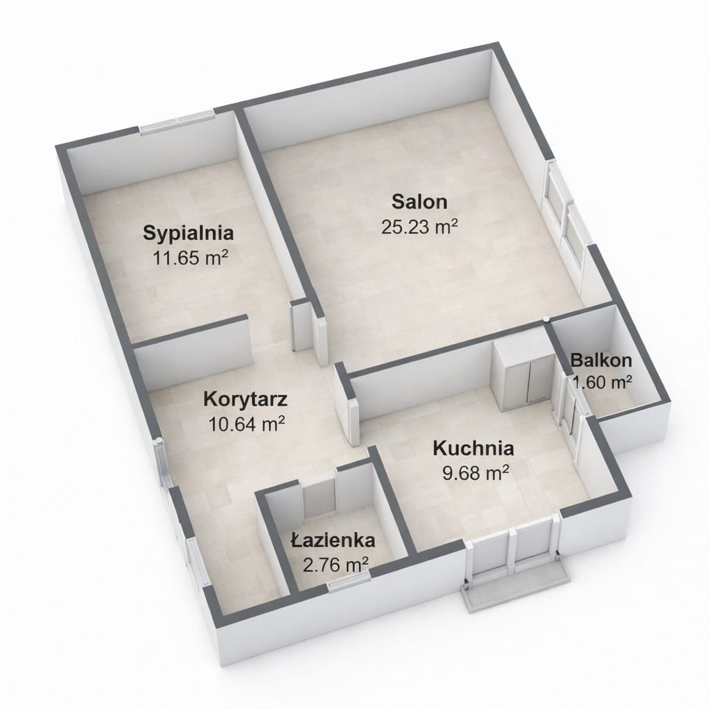 Mieszkanie 2 pokojowe na Sprzedaż