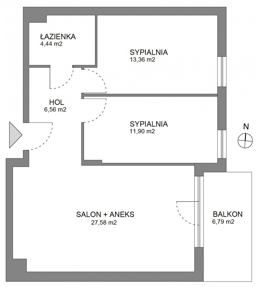 Mieszkanie 3 pokojowe na Sprzedaż