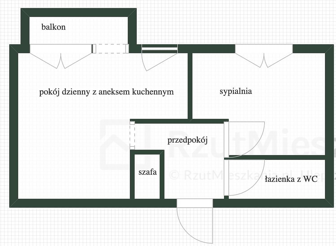 Mieszkanie 2 pokojowe na Sprzedaż