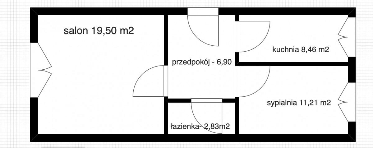 Mieszkanie 2 pokojowe na Sprzedaż