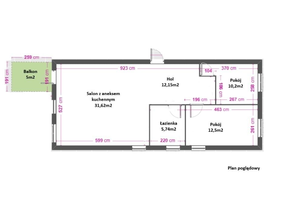 Mieszkanie 3 pokojowe na Sprzedaż
