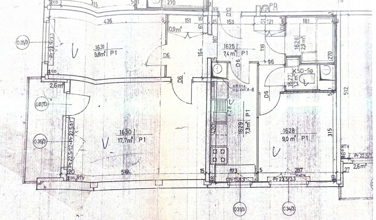 Mieszkanie 3 pokojowe na Sprzedaż