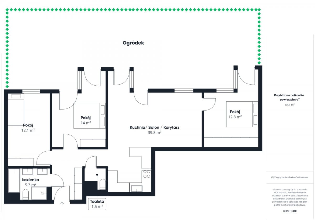 Mieszkanie 4 pokojowe na Sprzedaż