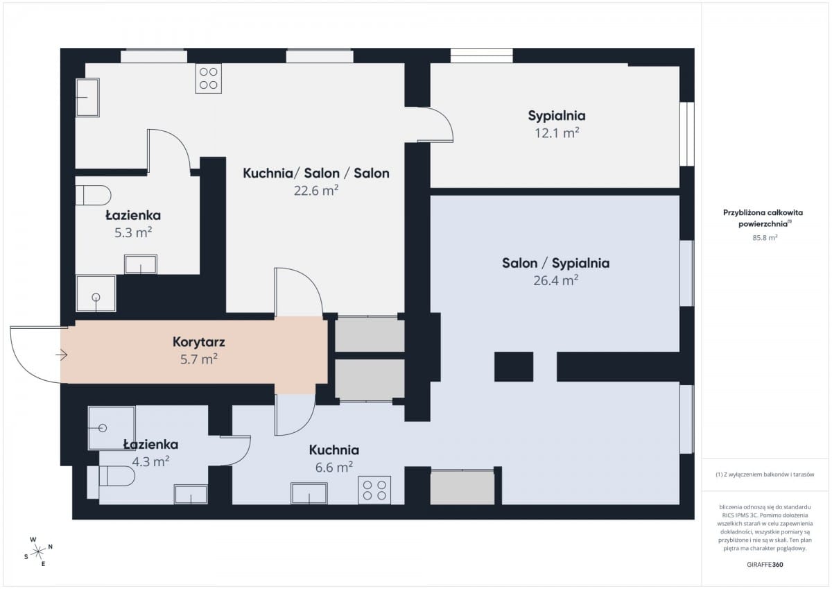 Mieszkanie 3 pokojowe na Sprzedaż