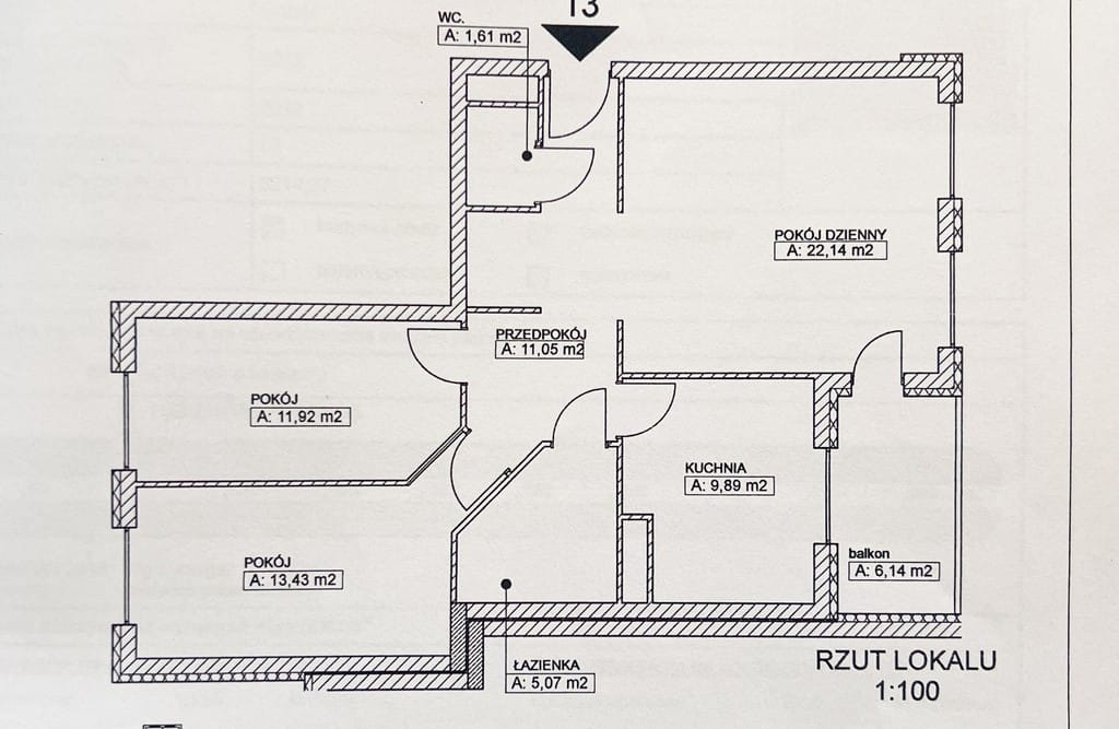 Mieszkanie 3 pokojowe na Sprzedaż