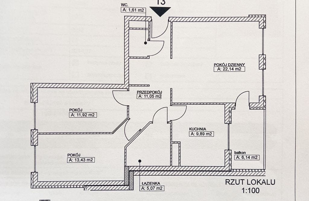 Mieszkanie 3 pokojowe na Sprzedaż