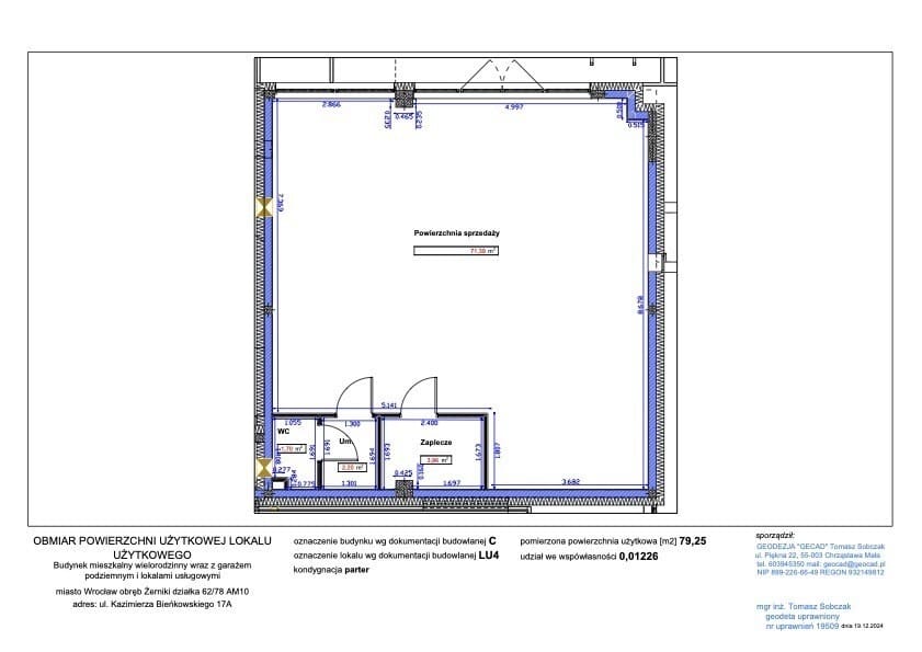 Lokal użytkowy  pokojowe na Sprzedaż