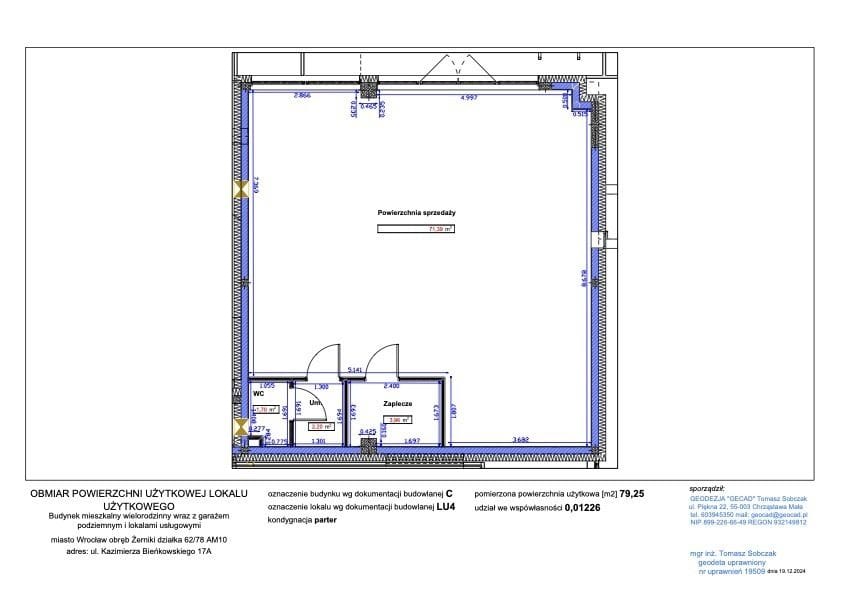 Lokal użytkowy  pokojowe na Sprzedaż