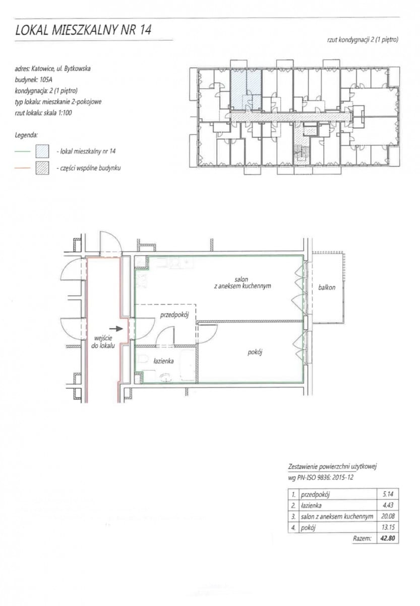 Mieszkanie 2 pokojowe na Wynajem