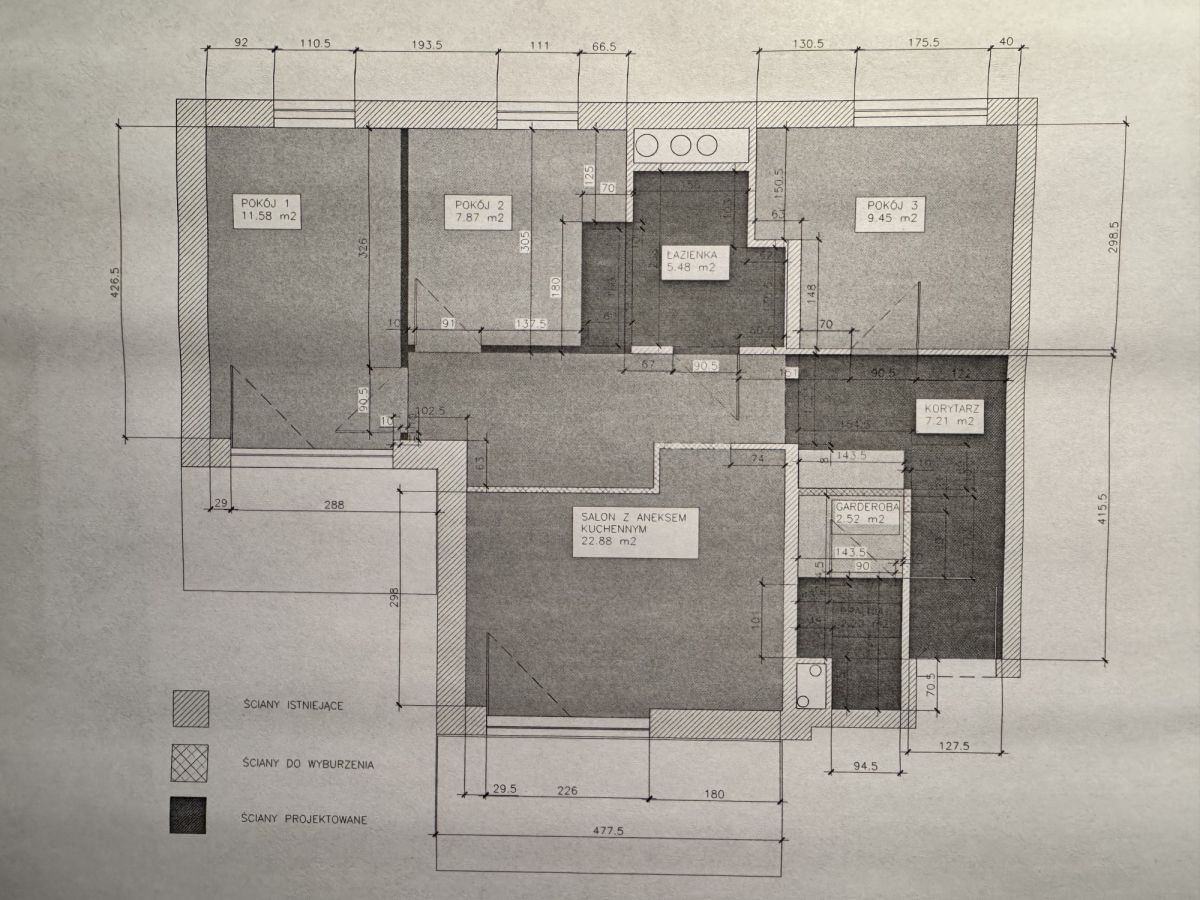 Mieszkanie 4 pokojowe na Sprzedaż