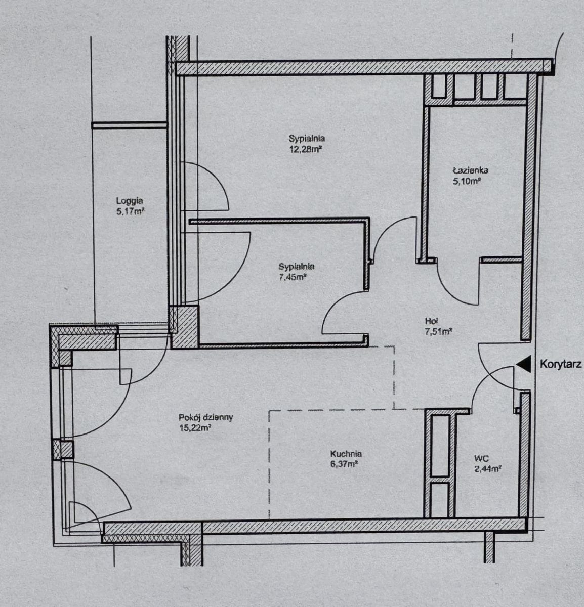 Mieszkanie 3 pokojowe na Sprzedaż