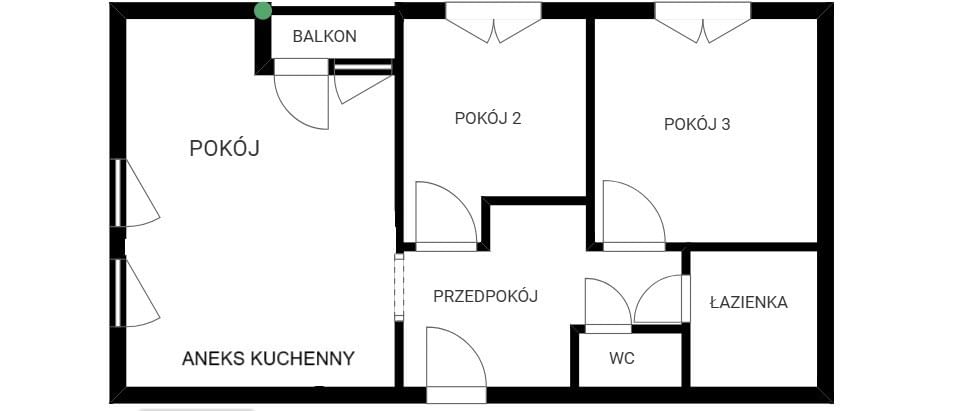 Mieszkanie 3 pokojowe na Sprzedaż
