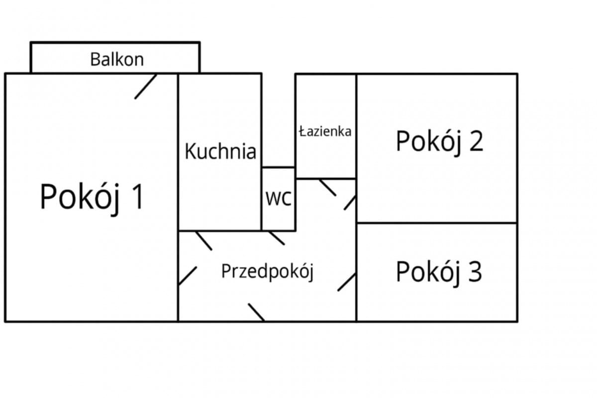 Mieszkanie 3 pokojowe na Sprzedaż