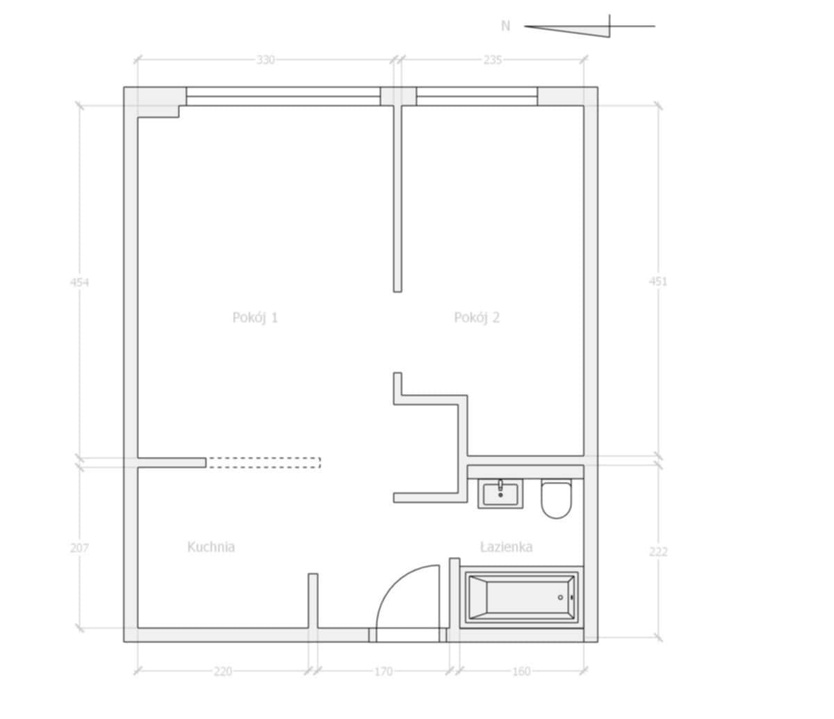Mieszkanie 2 pokojowe na Sprzedaż
