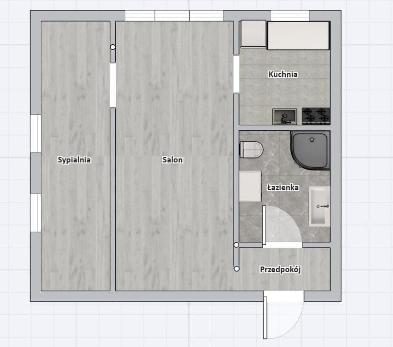 Mieszkanie 2 pokojowe na Sprzedaż