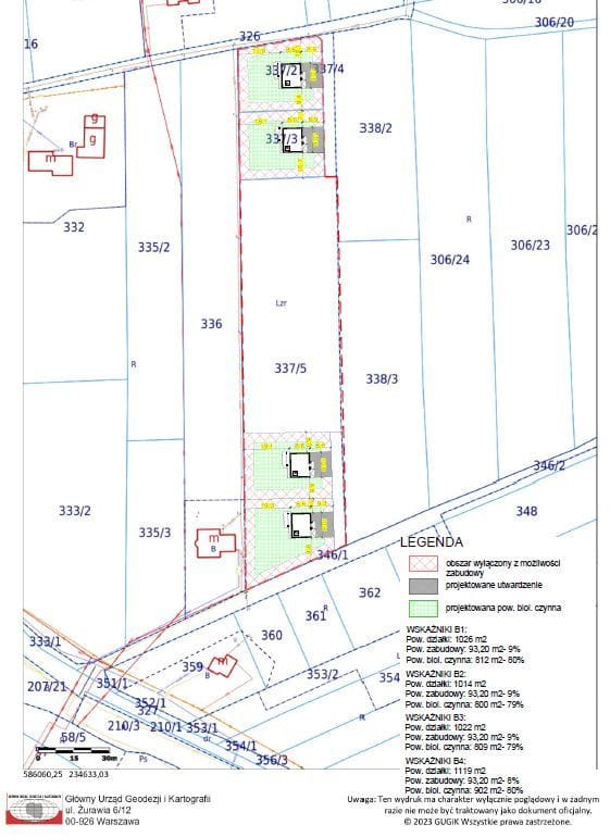 Działka  pokojowe na Sprzedaż