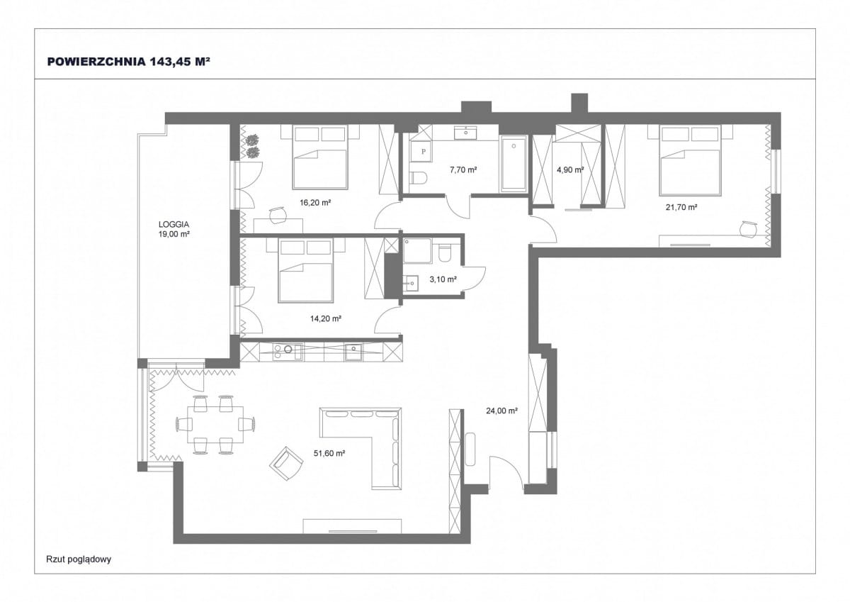 Mieszkanie 4 pokojowe na Sprzedaż