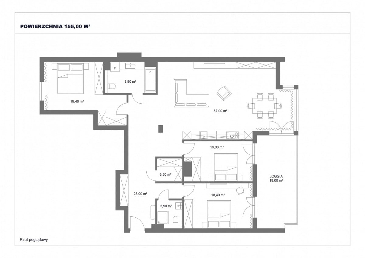 Mieszkanie 4 pokojowe na Sprzedaż