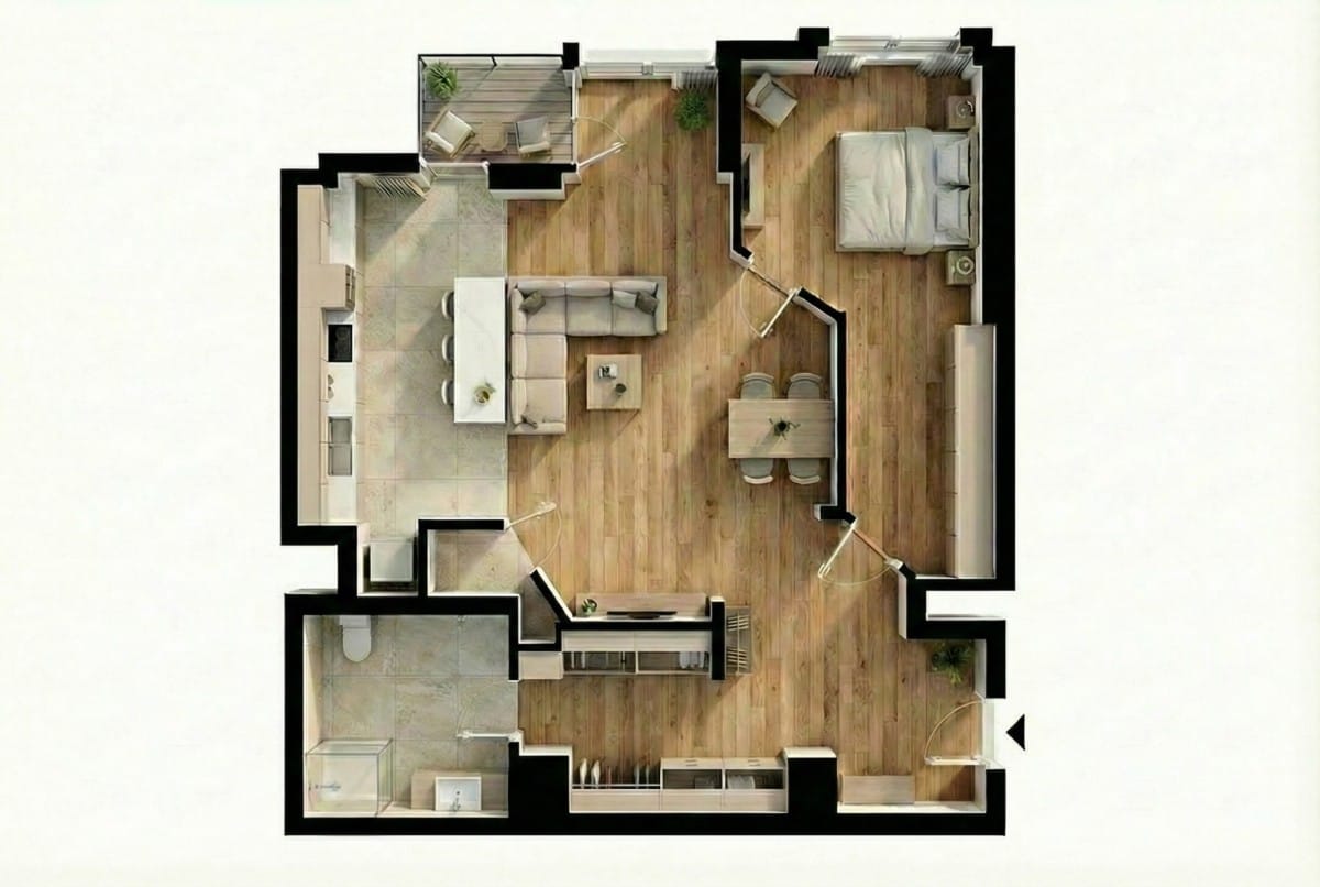 Mieszkanie 2 pokojowe na Sprzedaż