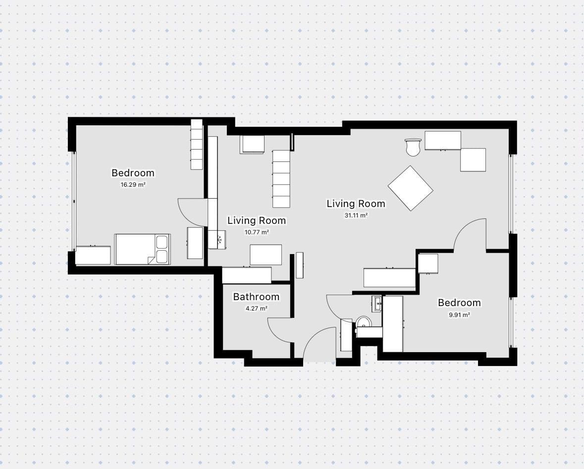 Mieszkanie 3 pokojowe na Sprzedaż