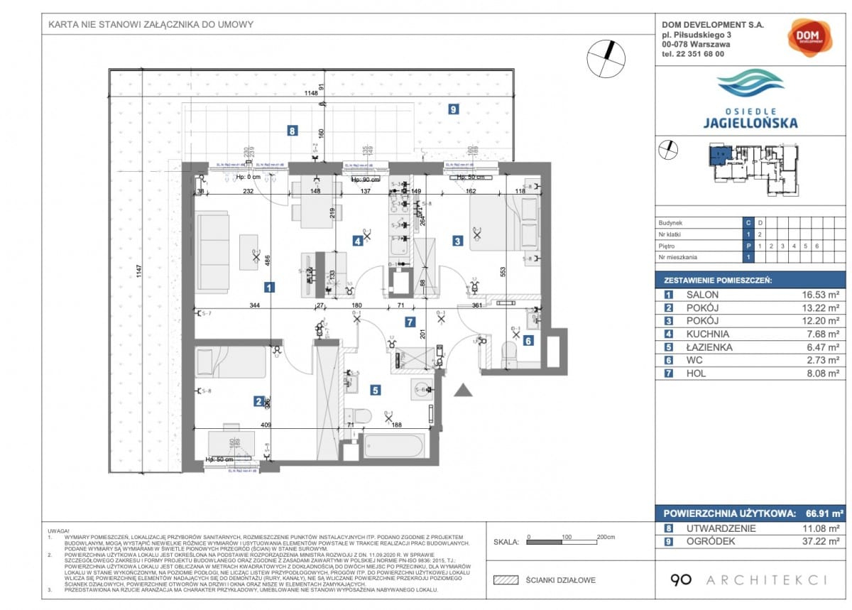 Mieszkanie 1 pokojowe na Wynajem
