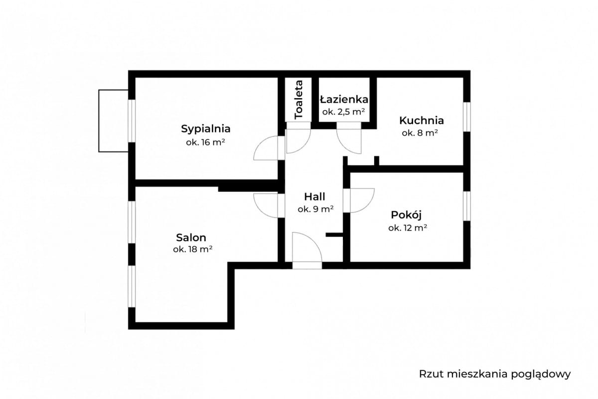 Mieszkanie 3 pokojowe na Sprzedaż