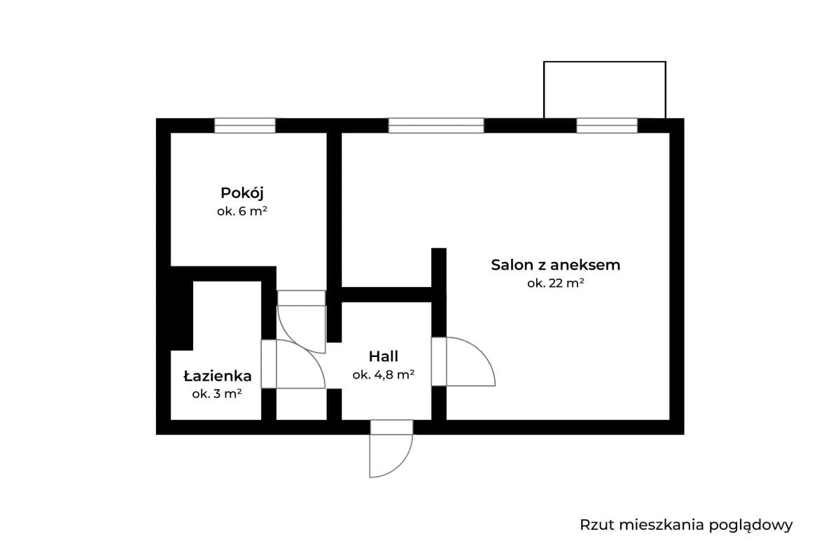 Mieszkanie 2 pokojowe na Sprzedaż
