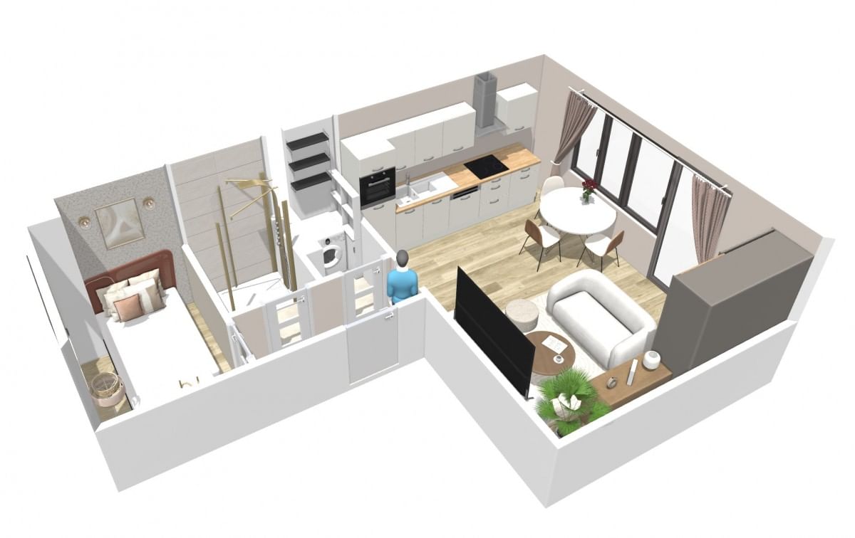 Mieszkanie 1 pokojowe na Sprzedaż