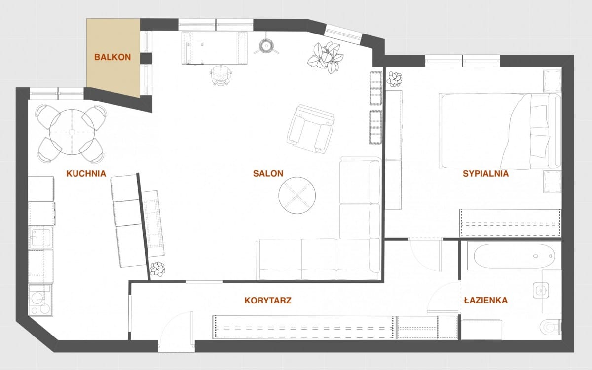 Mieszkanie 2 pokojowe na Sprzedaż