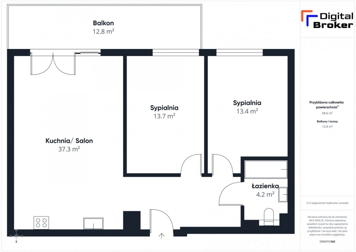 Mieszkanie 3 pokojowe na Sprzedaż