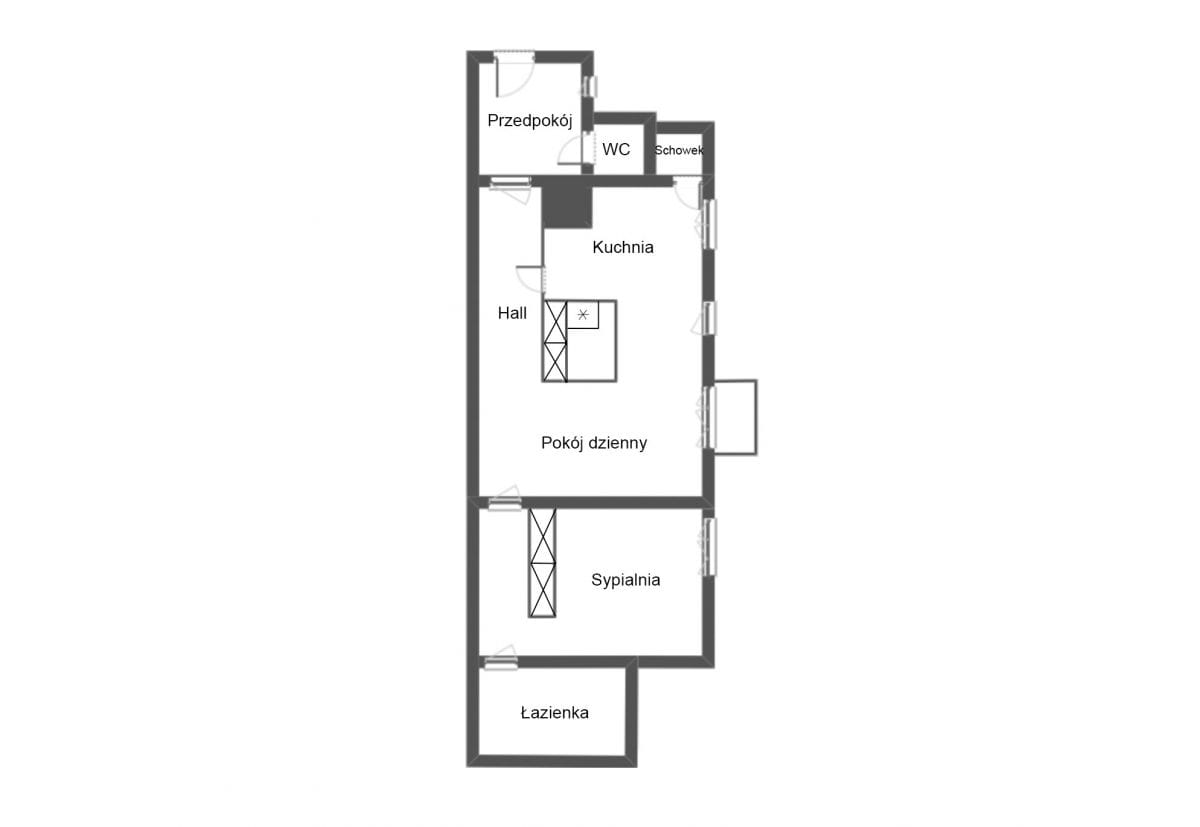 Mieszkanie 2 pokojowe na Sprzedaż