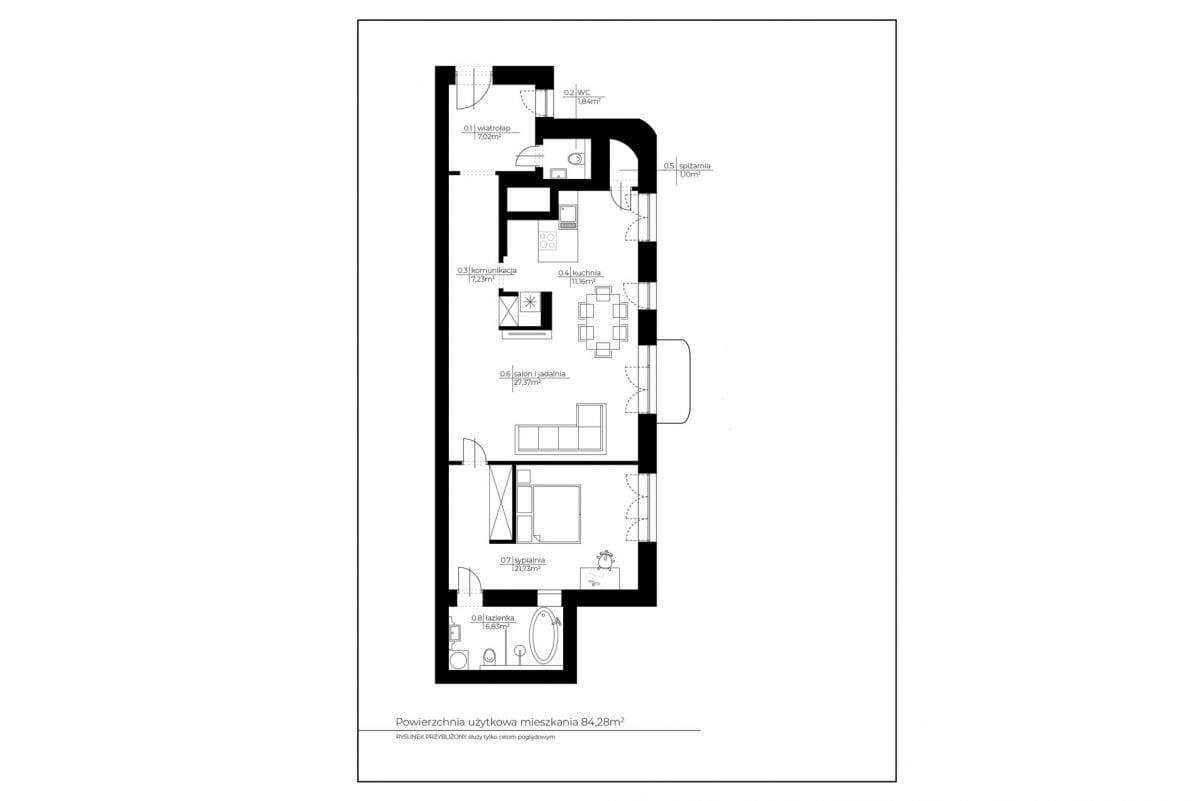Mieszkanie 2 pokojowe na Sprzedaż