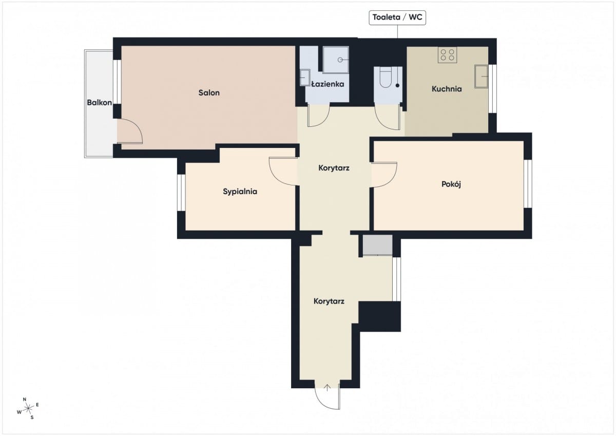Mieszkanie 3 pokojowe na Sprzedaż
