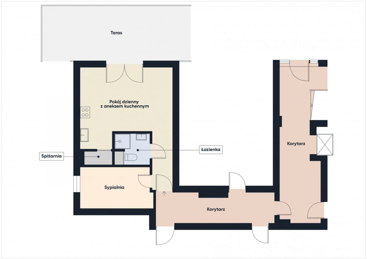 Mieszkanie 2 pokojowe na Sprzedaż