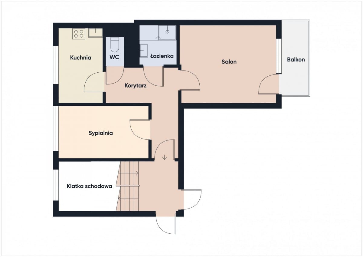 Mieszkanie 2 pokojowe na Wynajem