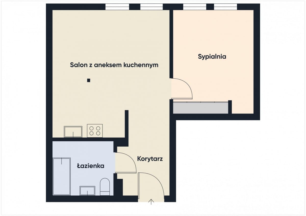 Mieszkanie 2 pokojowe na Sprzedaż