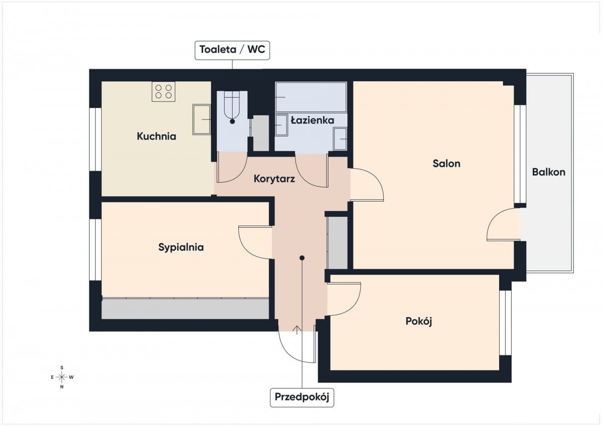 Mieszkanie 3 pokojowe na Sprzedaż