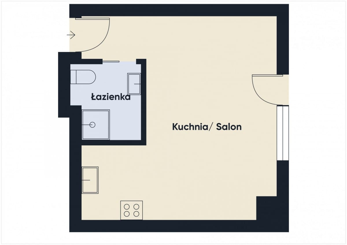 Mieszkanie 1 pokojowe na Wynajem