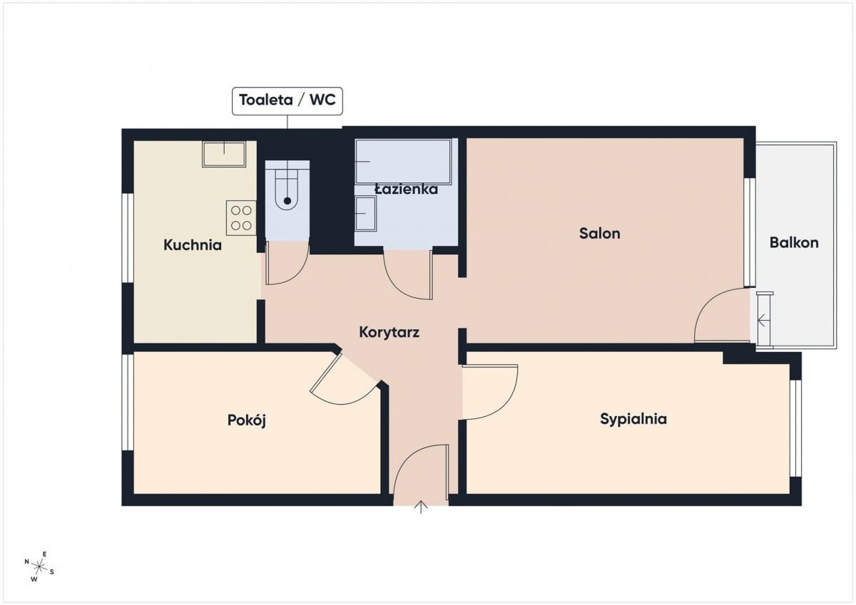 Mieszkanie 3 pokojowe na Sprzedaż