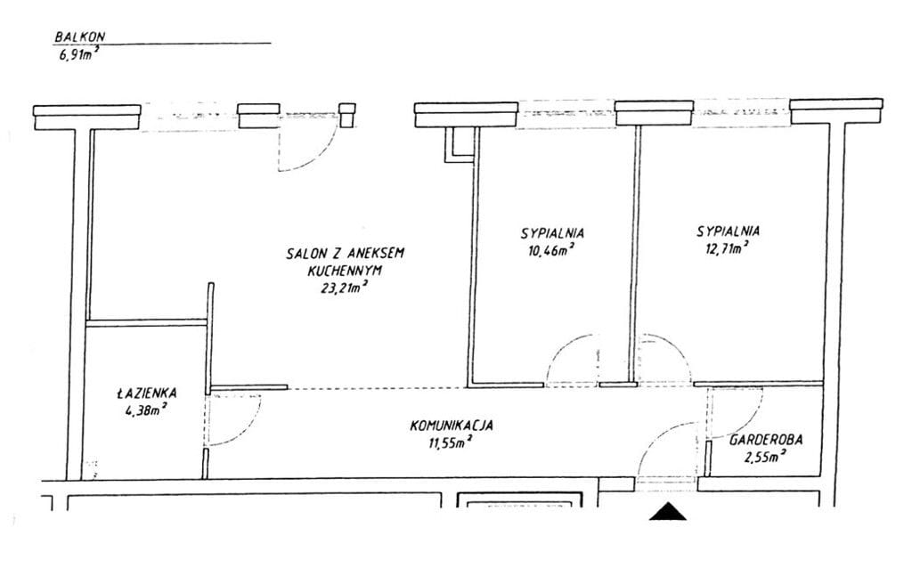 Mieszkanie 3 pokojowe na Sprzedaż