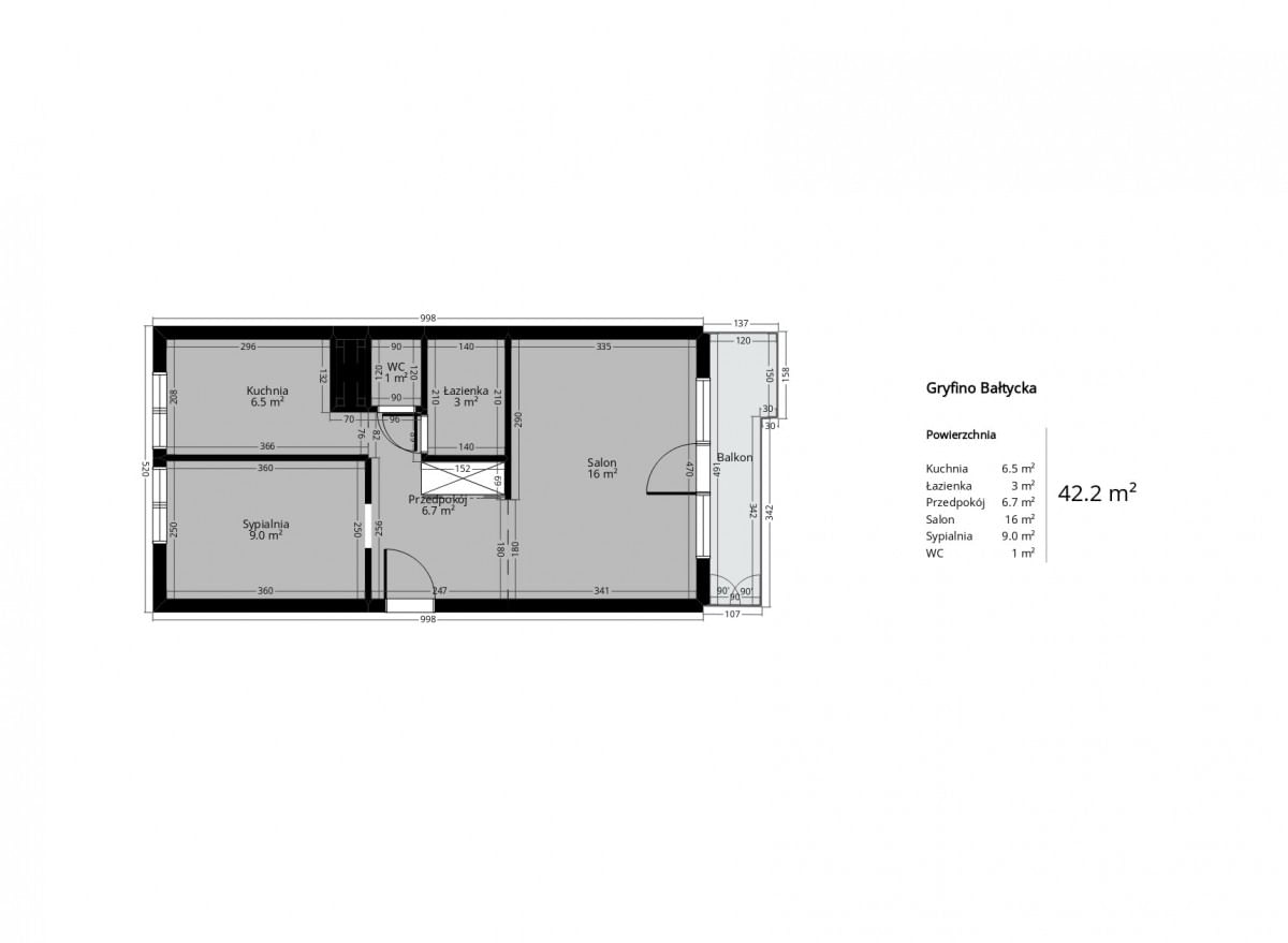 Mieszkanie 2 pokojowe na Sprzedaż