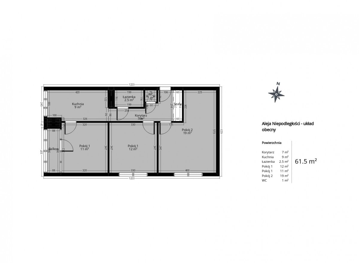 Mieszkanie 3 pokojowe na Sprzedaż
