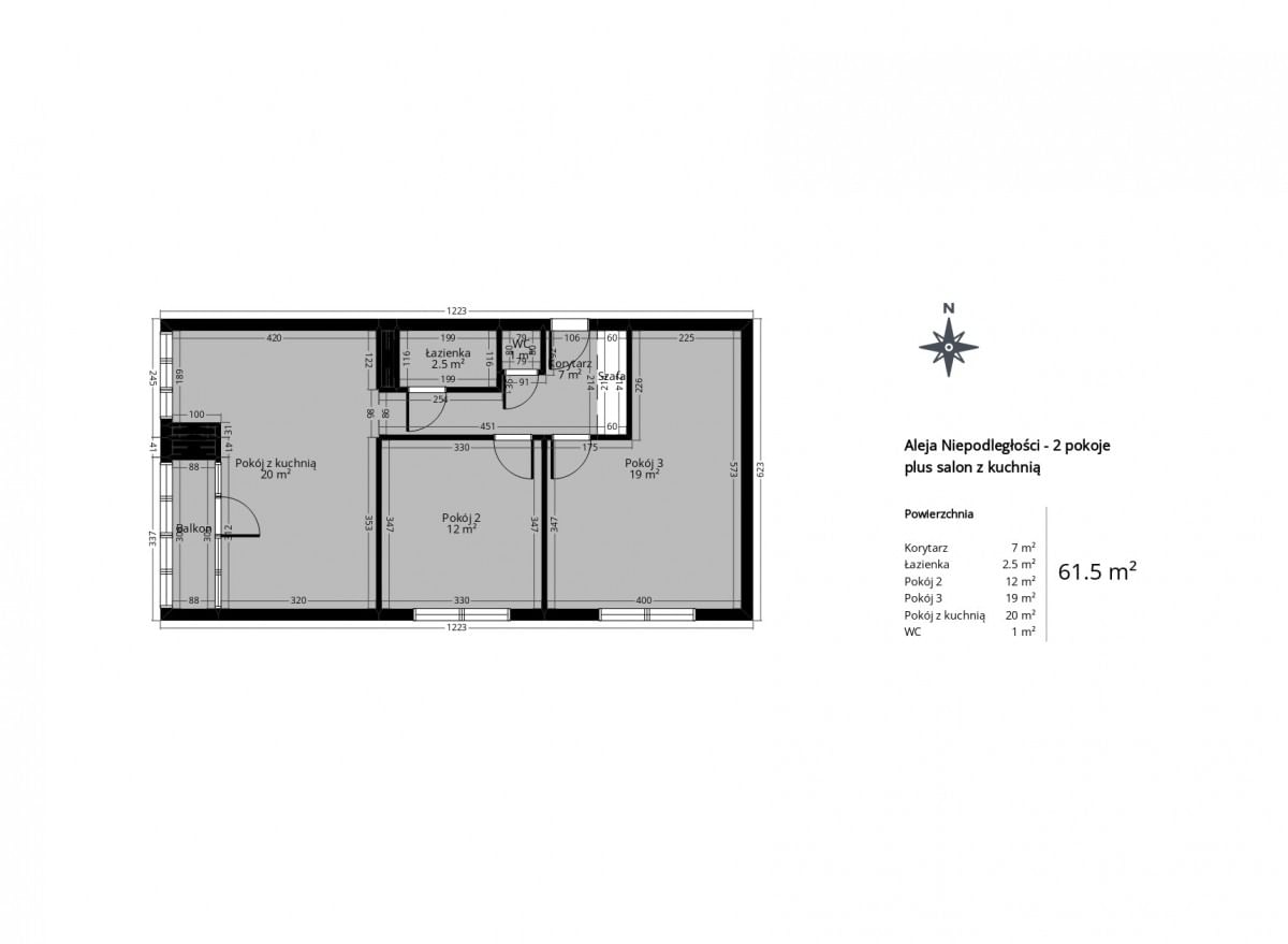 Mieszkanie 3 pokojowe na Sprzedaż